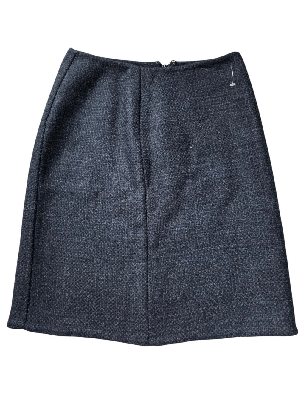 Vintage Prada Gray Woven Wool Skirt IT 40 (Altered to 12.5" Flat Waist)